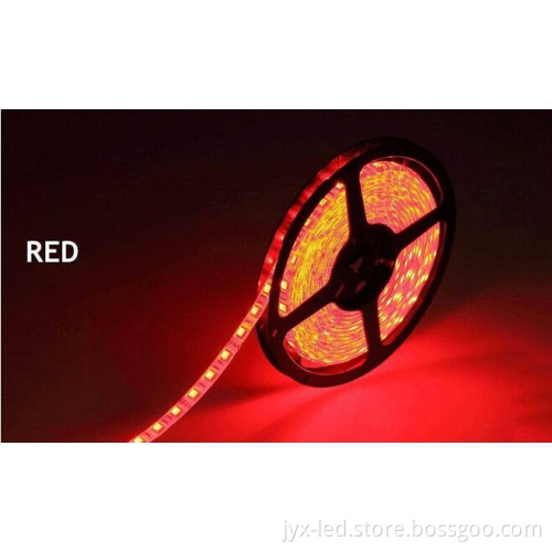 manufacture 12V 5M 60leds/m 5050 SMD red led strip light non-waterproof IP20 led strips under counter led strip lighting